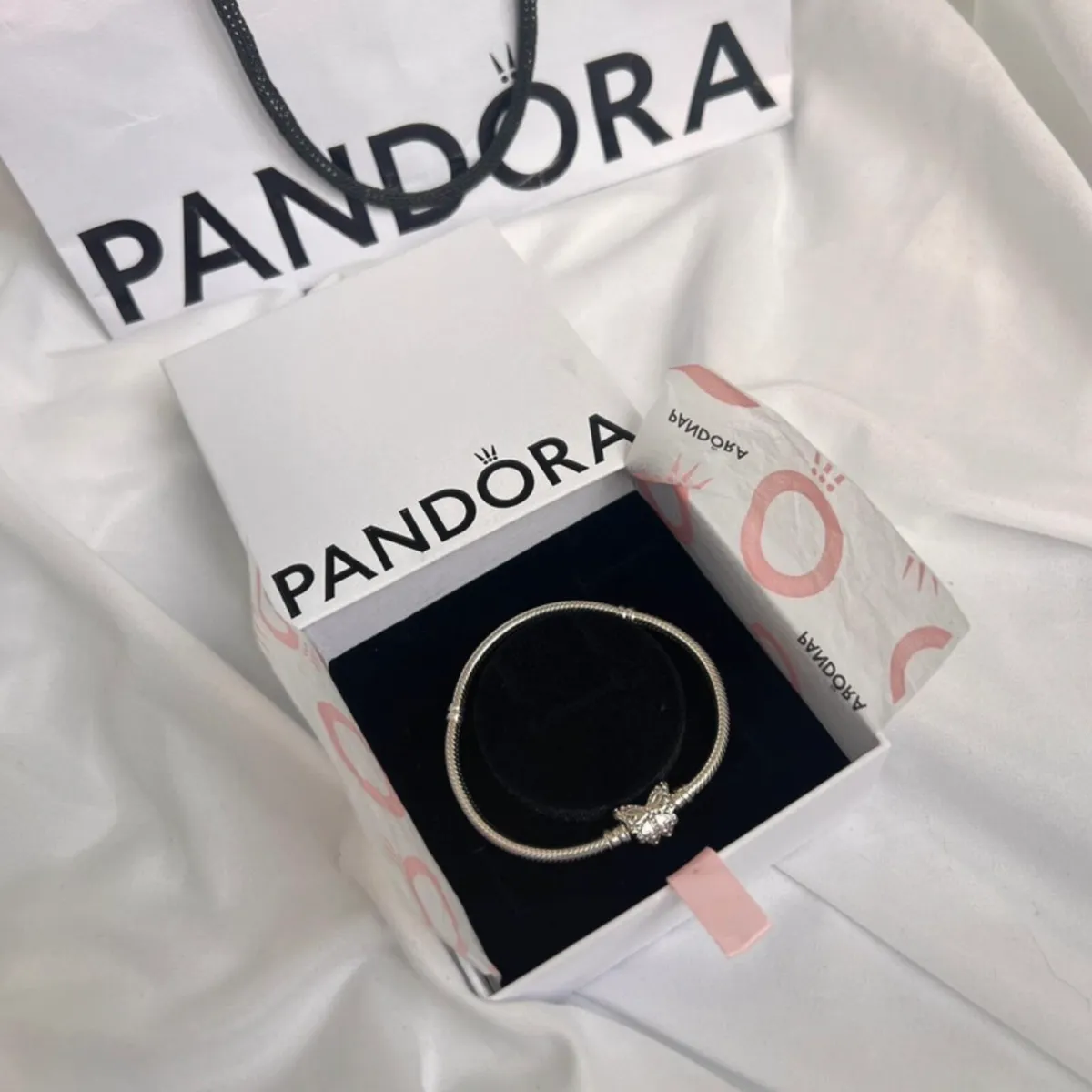 NEW Pandora Butterfly Bracelet 590782C01 Boxed - Image 1