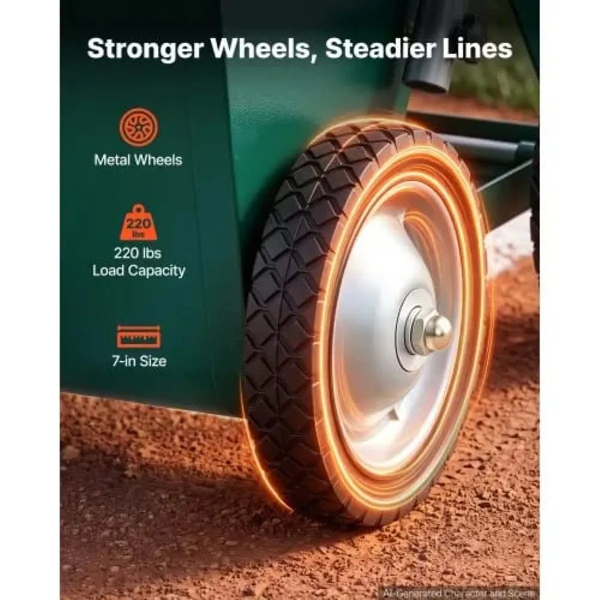 Steel Dry Line Marker 22.7kg Powder Capacity Field - Image 2