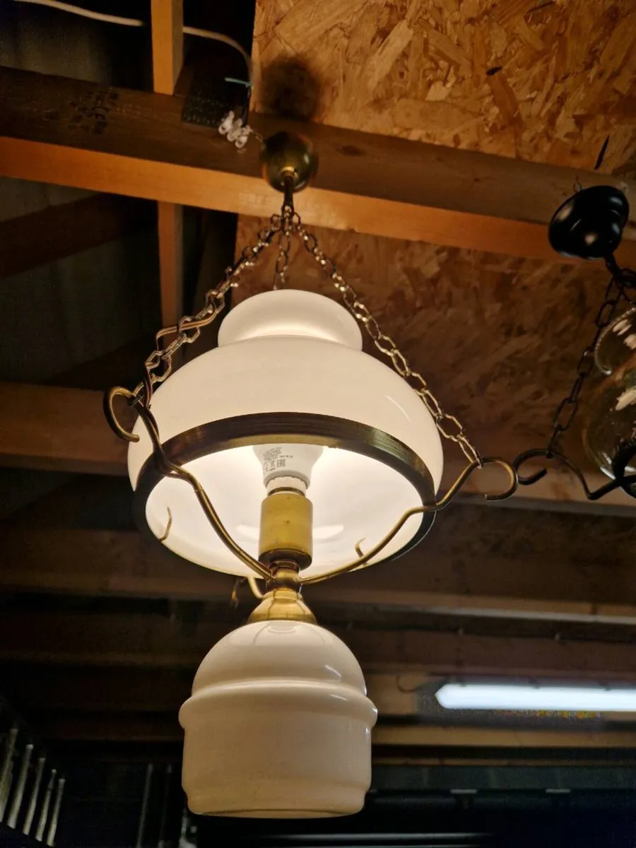 Vintage French 1960 Pendant light - Image 1