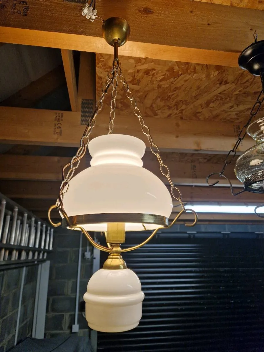 Vintage French 1960 Pendant light - Image 3