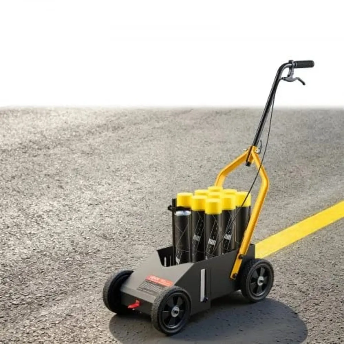 Striping Line Marking Machine 9-Can Capacity Black - Image 1