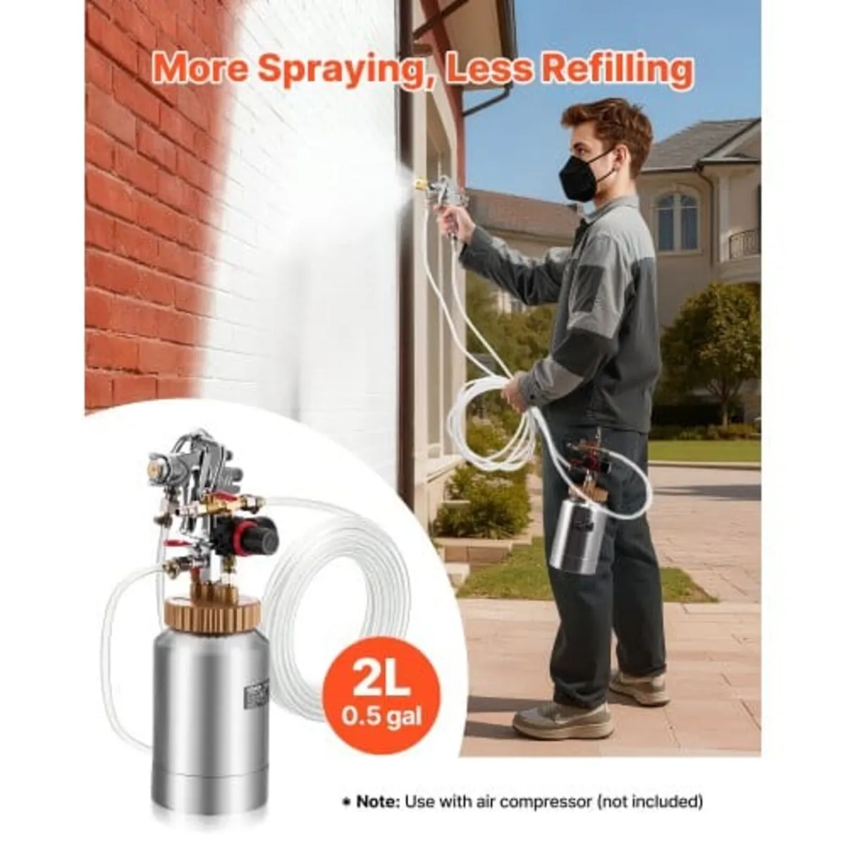 Spray Paint Pressure Pot, 2 L Pressure Pot Paint S - Image 3