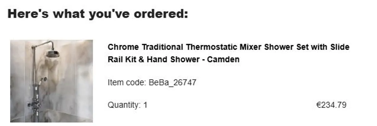 Traditional Thermostatic Mixer Shower set Chrome - Image 1