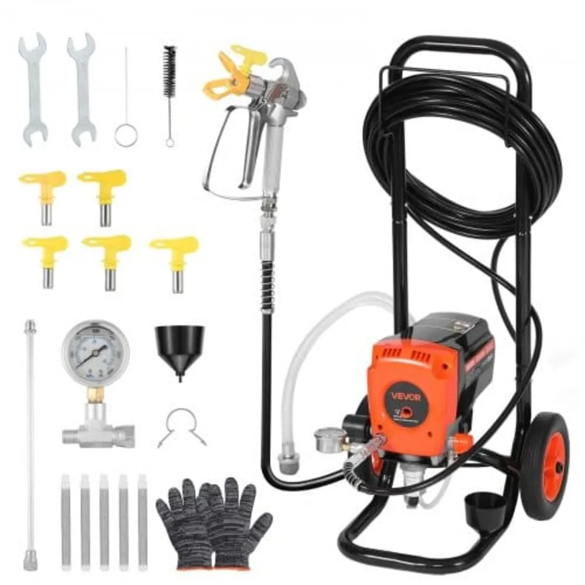 Stand Airless Paint Sprayer, 900W, 3300PSI High Pr - Image 1