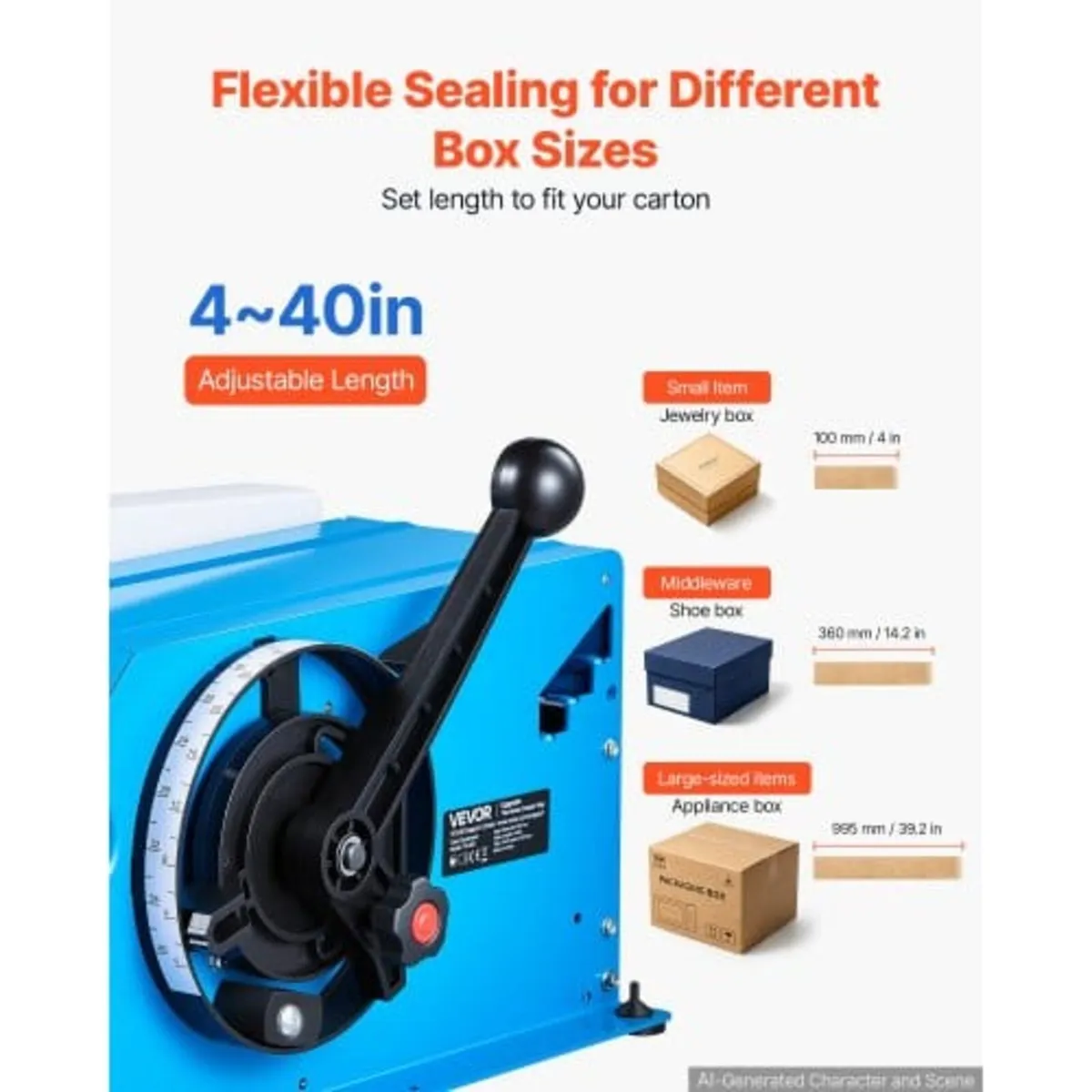 Water-Activated Tape Dispenser 4–40 Inch Kraft Gum - Image 3