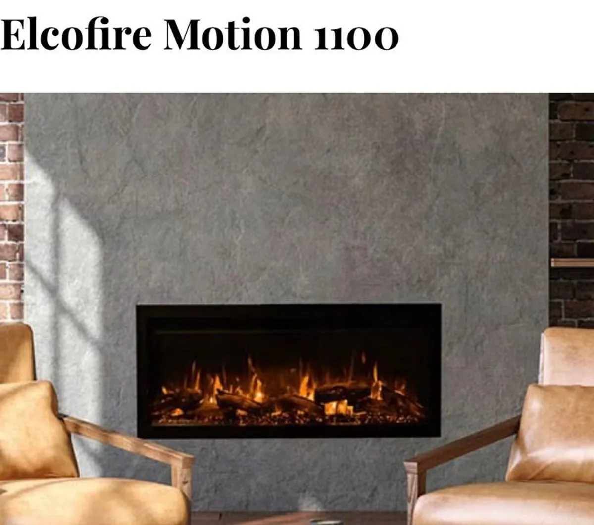 Electric fire-  Elcofire Motion 1100 - Image 1
