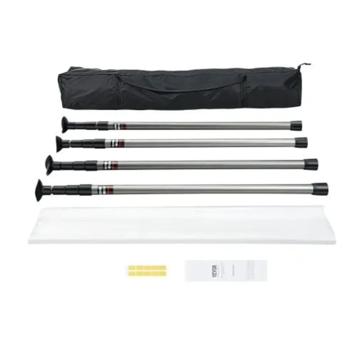 Barrier Poles, 10 Ft Poles with 4 Telescoping Pole - Image 1
