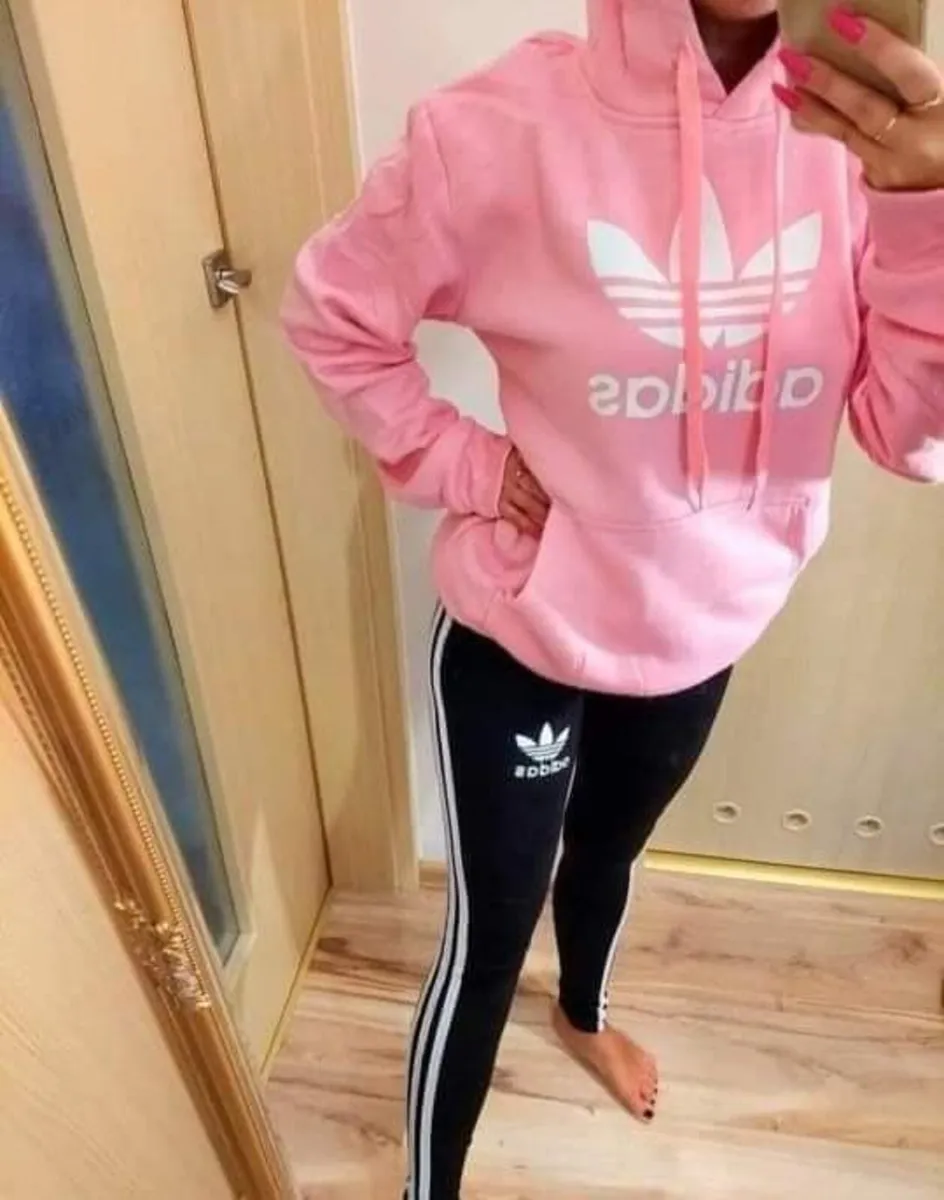 Adidas Black Tracksuit Set – Sweatshirt - Image 4
