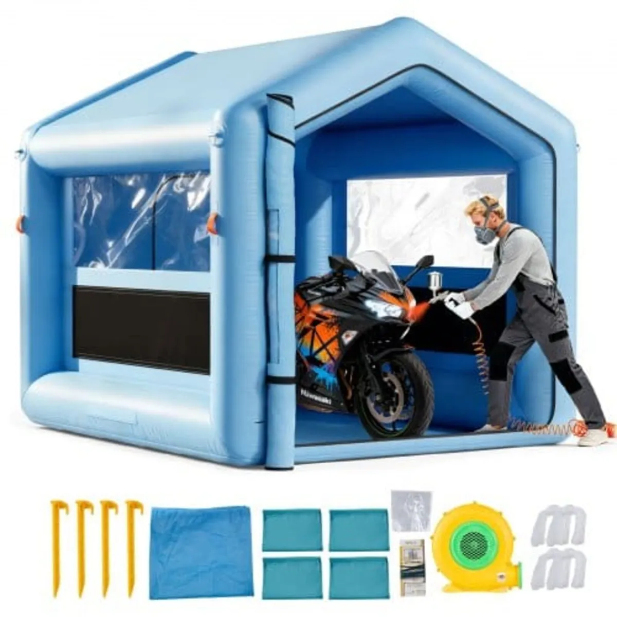 Inflatable Paint Booth, 3 x 2.5 x 2.5 m, Inflatabl - Image 1