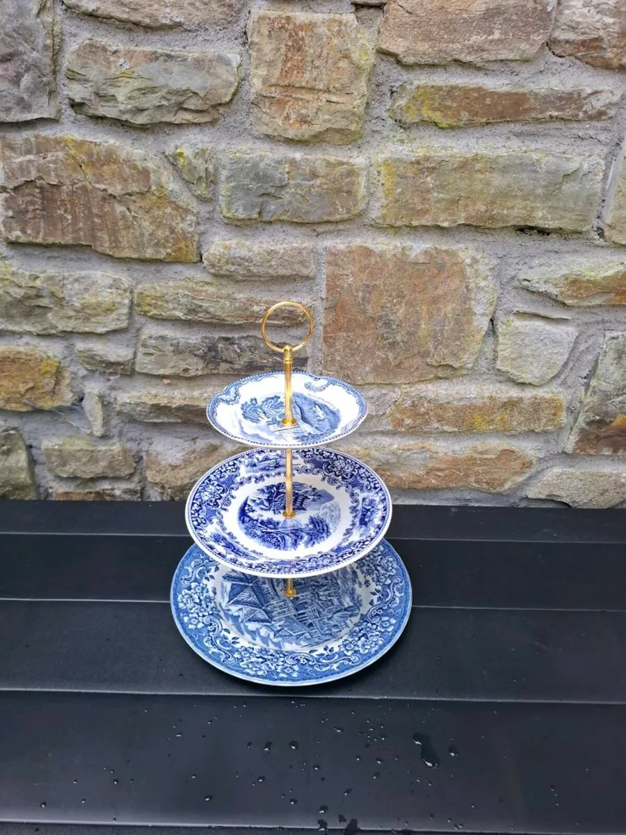 Blue cake stand - Image 2