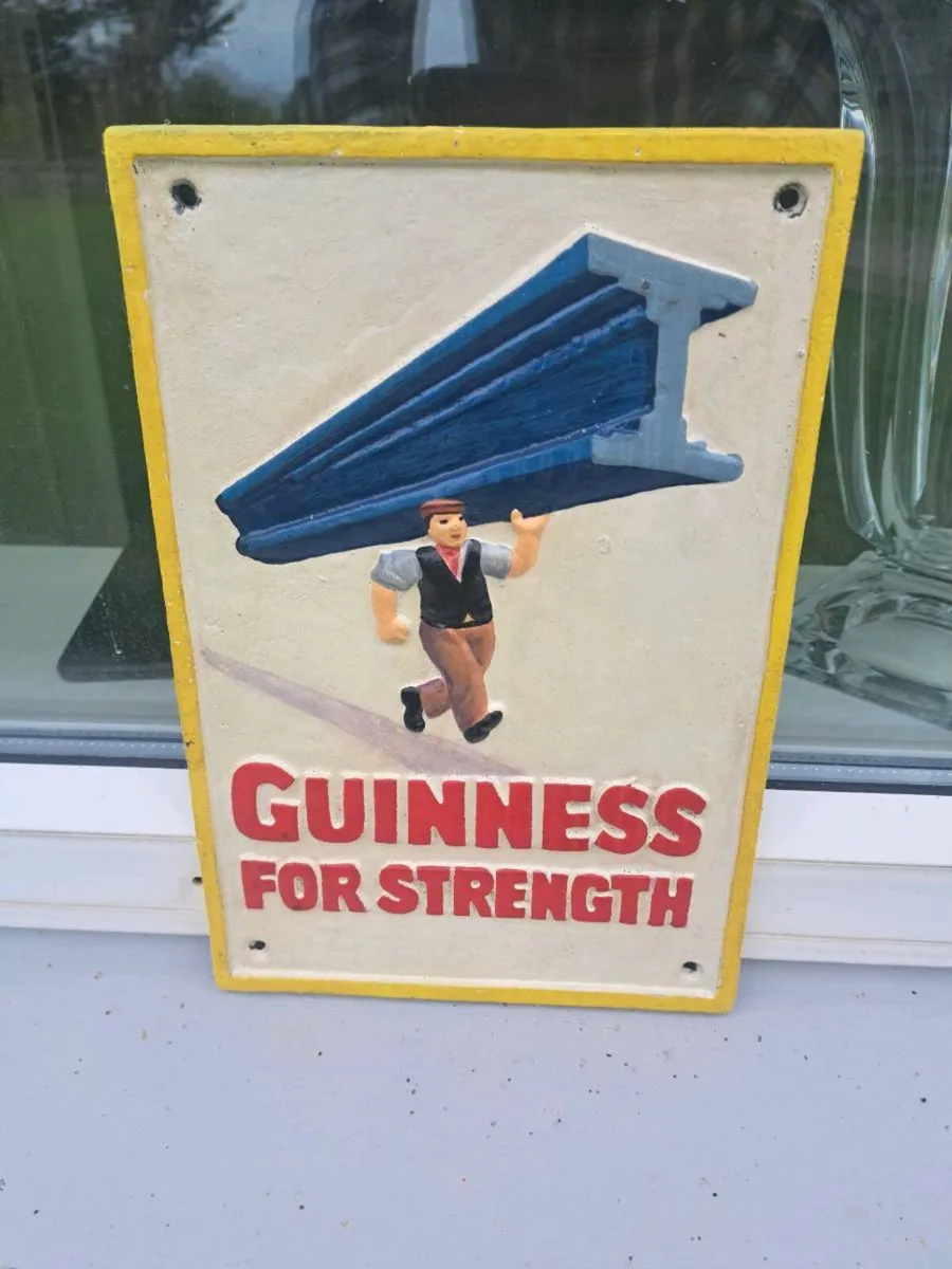 Large Guinness cast iron sign