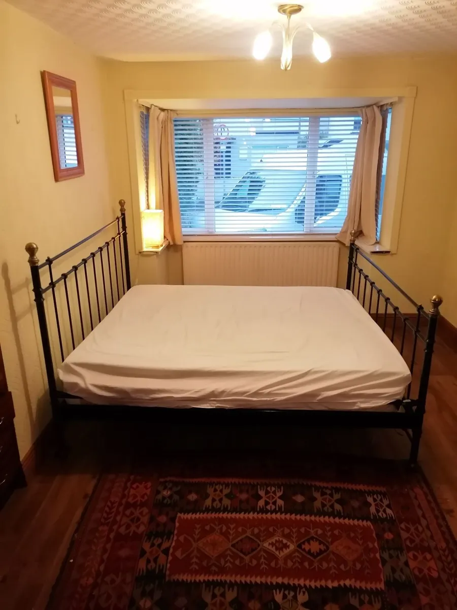 Cast Iron & Brass bed frame - Superking - Image 2