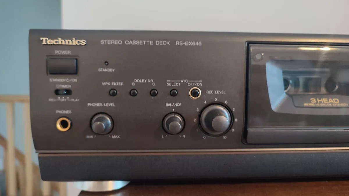 3HEAD Technics RS-BX646 tape deck.Like new,Cleaned - Image 2