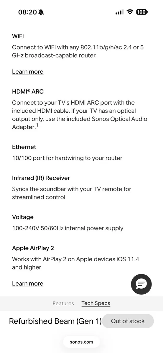 Sonos Beam Gen 1 - Image 4
