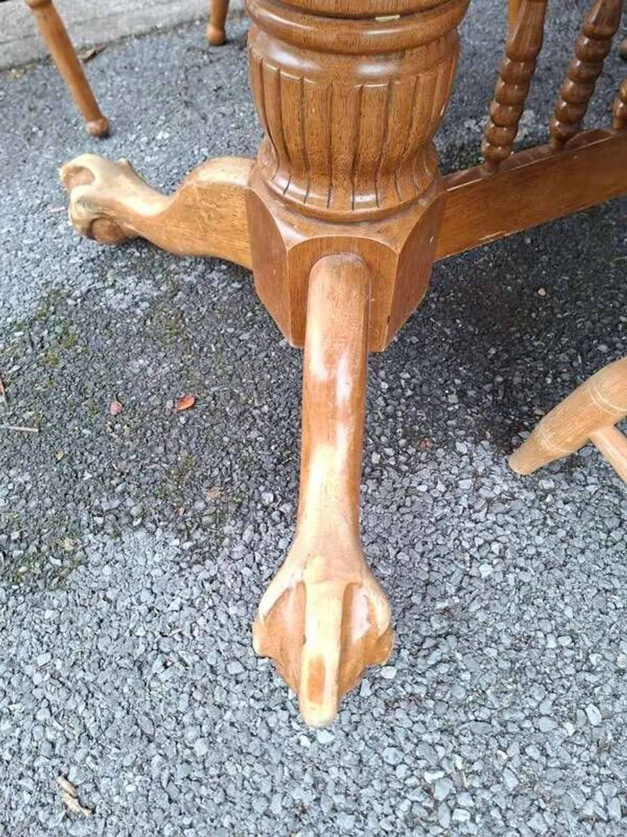 Pine Table With 7 Chairs, have to go, No Room - Image 2