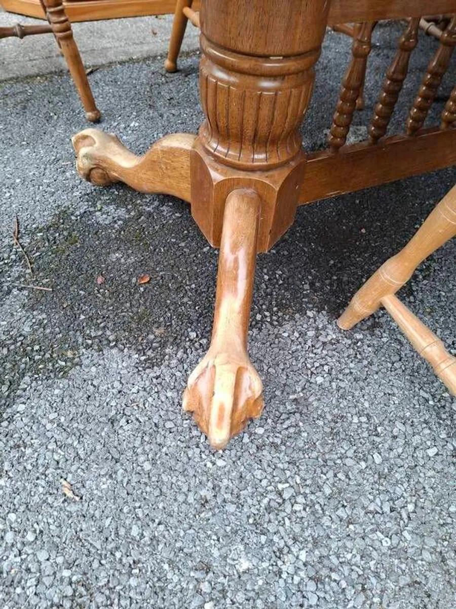 Pine Table With 7 Chairs, have to go, No Room - Image 3