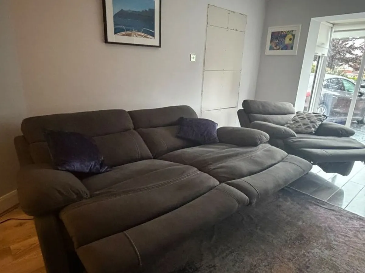 reclining sofa and arm chair - Image 3
