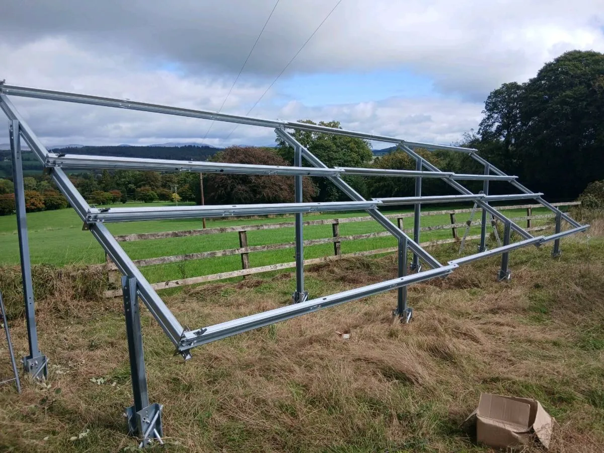 Solar Ground mounting frame 18 panels - Image 1