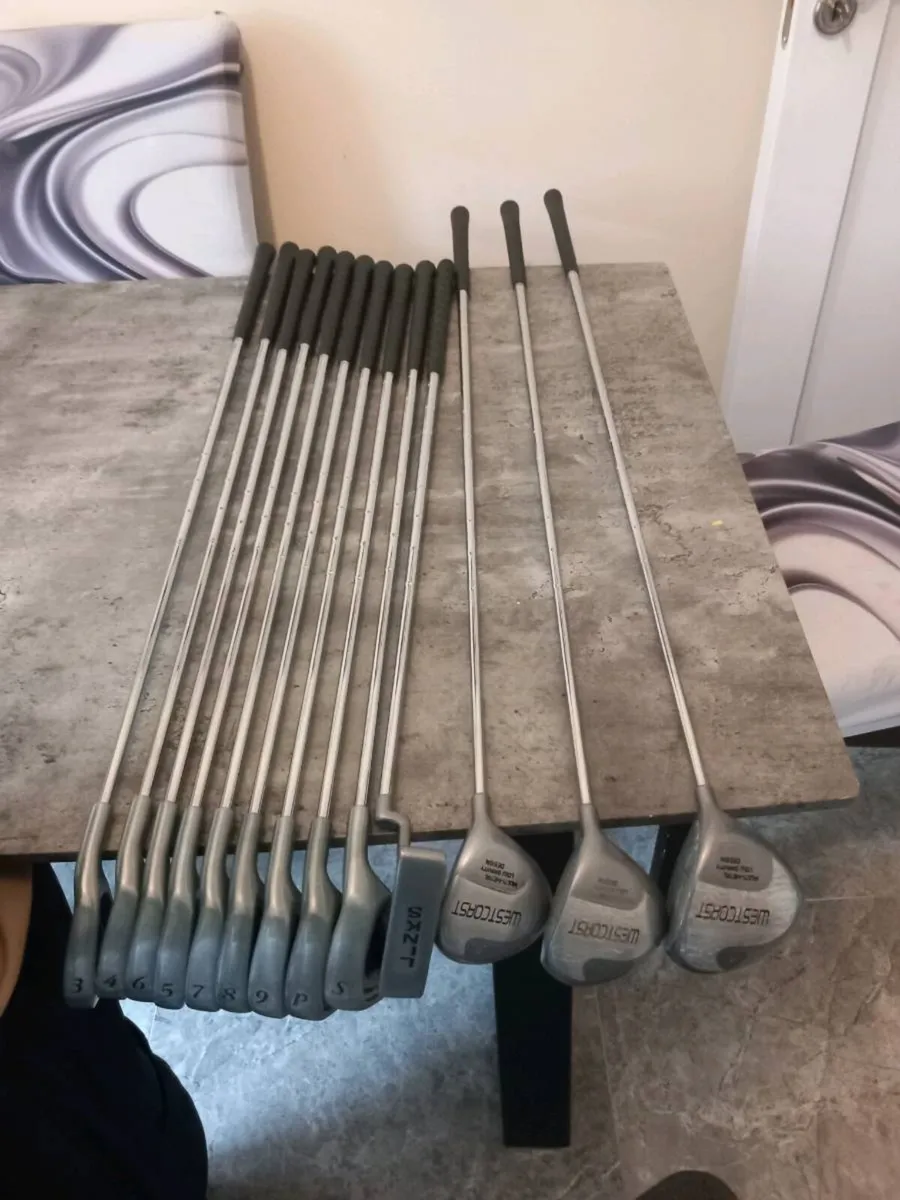 West coast cavity back golf clubs and bag. - Image 3