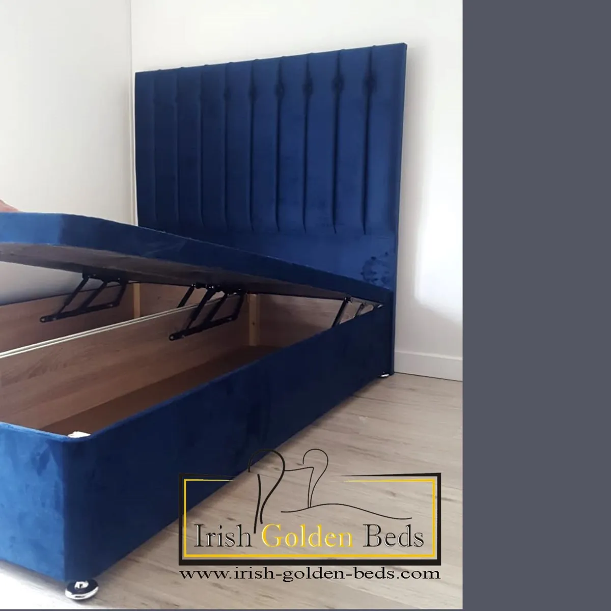 ANY HEADBOARD HEIGHT  Ottoman Storage Bed Gas Lift - Image 2