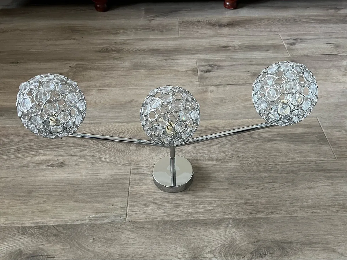 Lovely New Ceiling Light with 3 Crystal Balls - Image 2