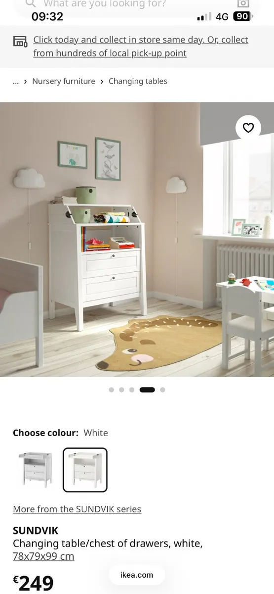 Changing table SUNDVIK Ikea - Image 4