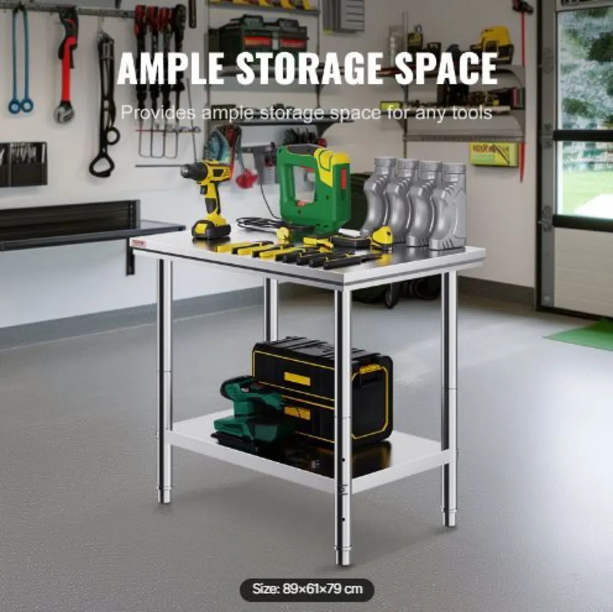 Stainless Steel Prep Table, 900x600x800 mm - Image 4