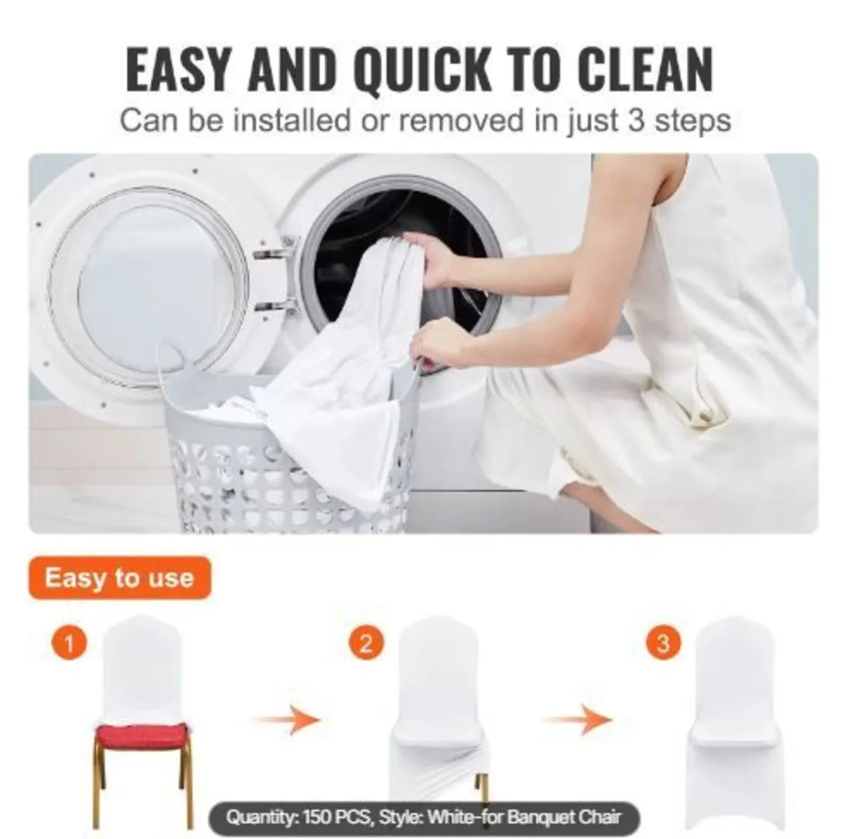 Stretch Spandex Folding Chair Covers - Image 3