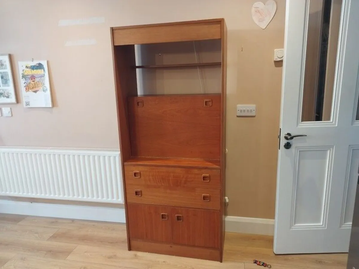 Mid Century Drinks Cabinet/ Remote Working Space - Image 4