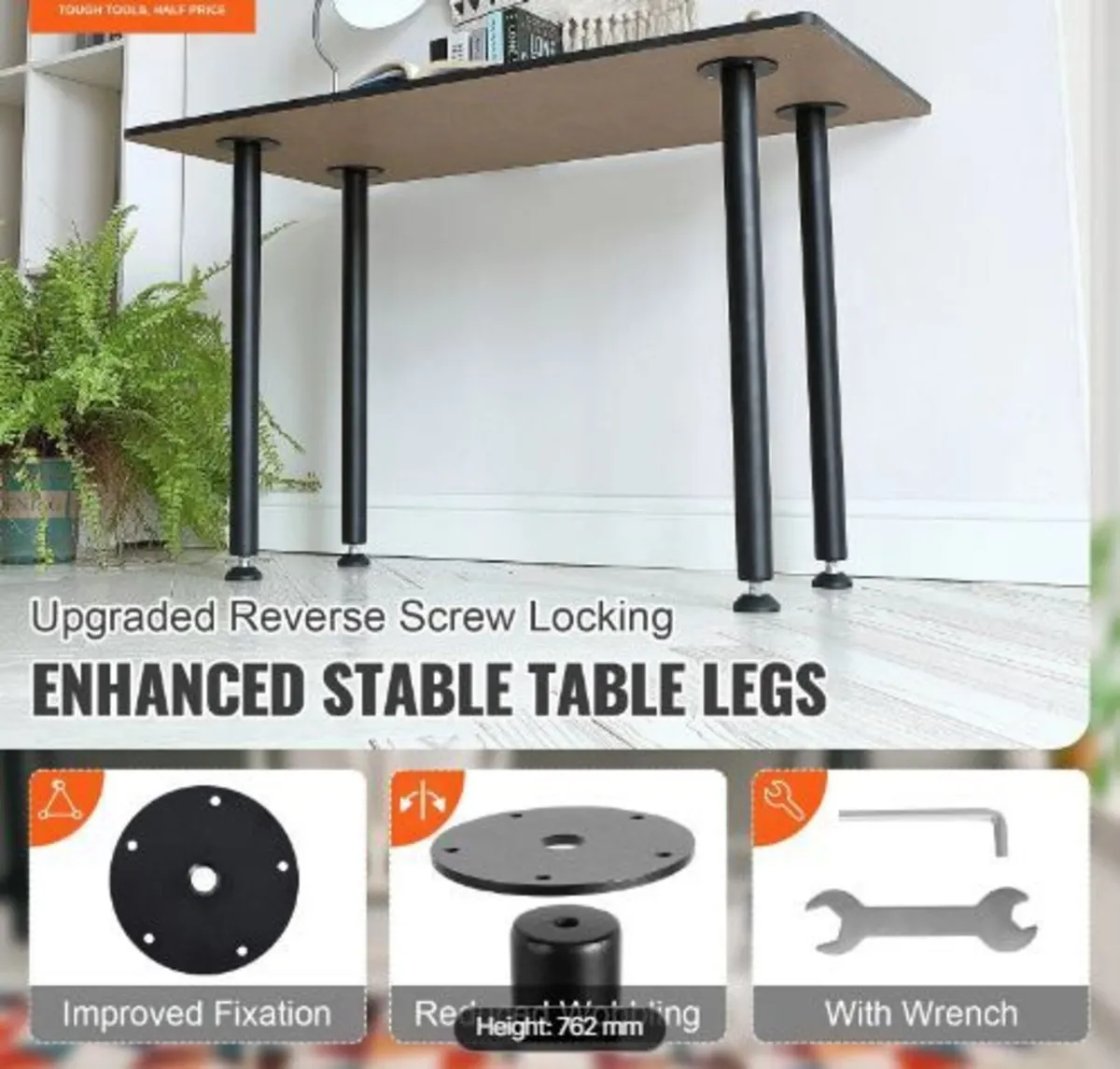762MM Adjustable Desk Legs - Image 2
