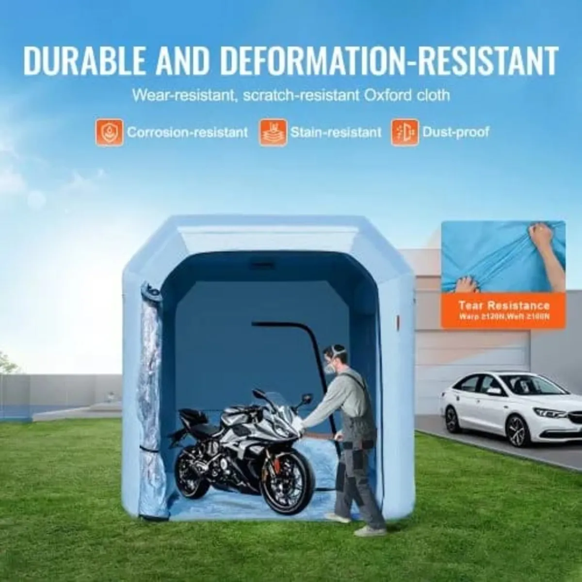 Inflatable Paint Booth, 9.8 x 8.2 x 8.2 ft/3 x 2.5 - Image 3