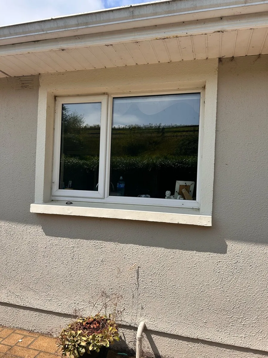 White Double glazed Window