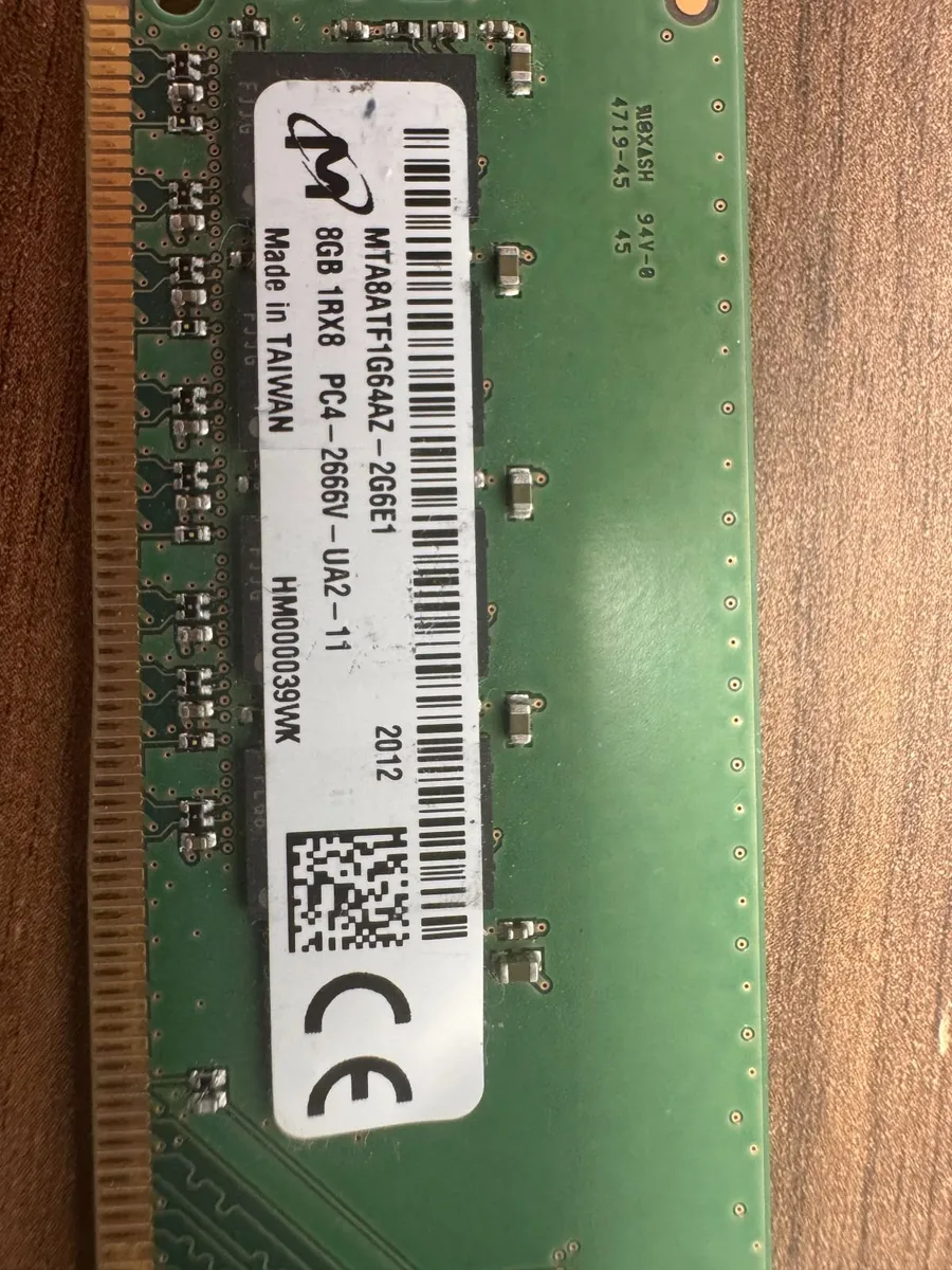 8GB DDR4 2666MHz Desktop RAM – Micron (Crucial) - Image 1