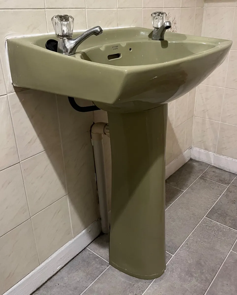 Bathroom suite retro avocado - Image 3