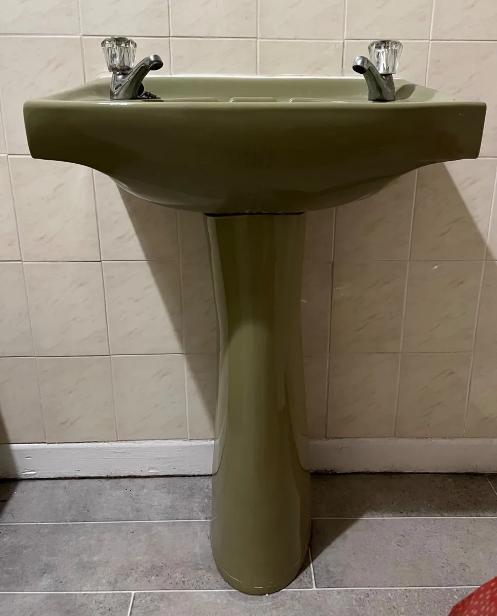 Bathroom suite retro avocado - Image 4