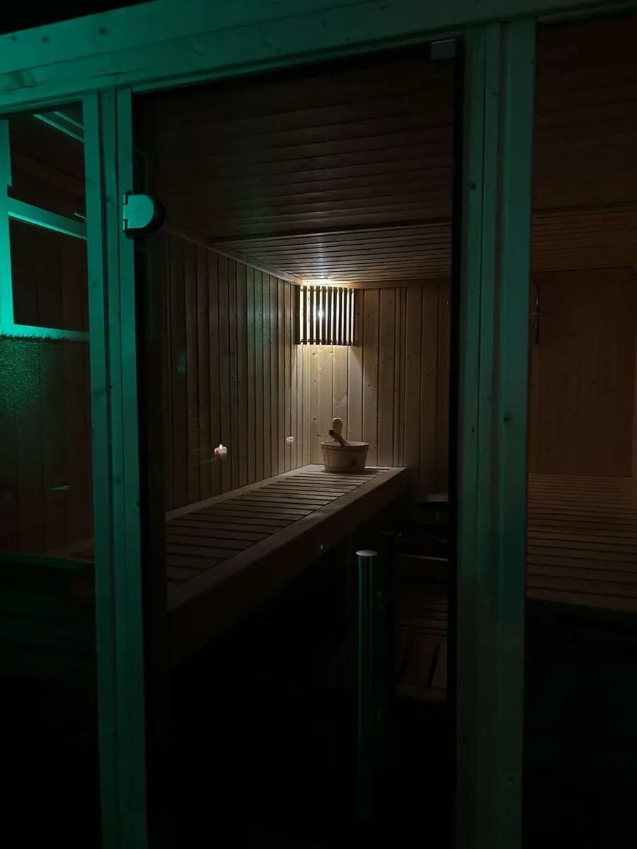 Cedarwood electric sauna ,ice baths & pergola - Image 4