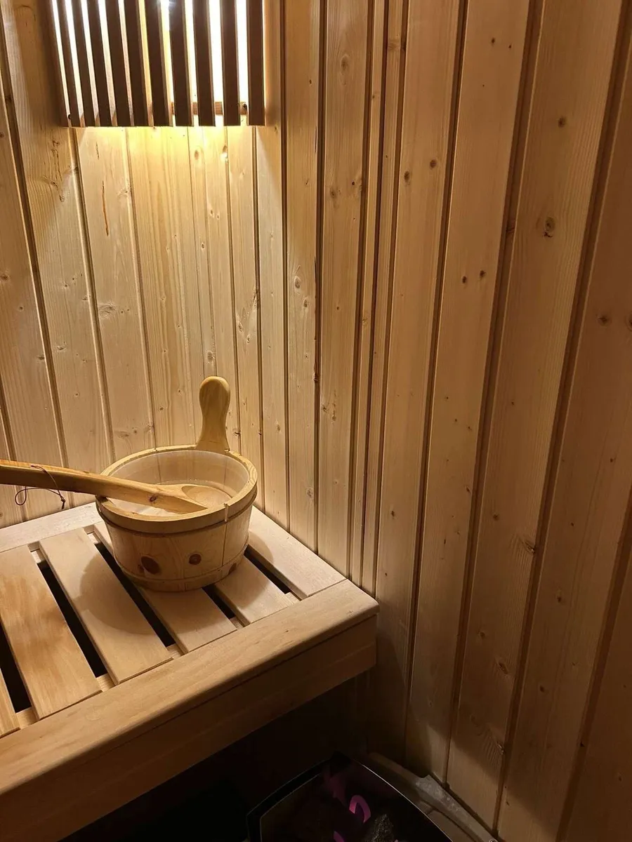 Cedarwood electric sauna ,ice baths & pergola - Image 3