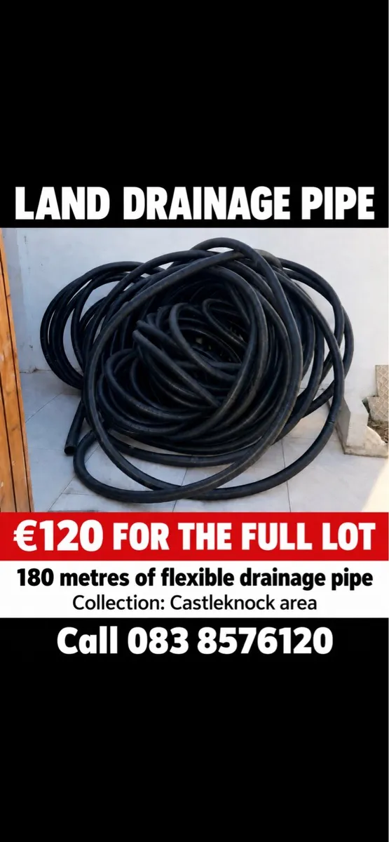 Drainage pipe for landscaping