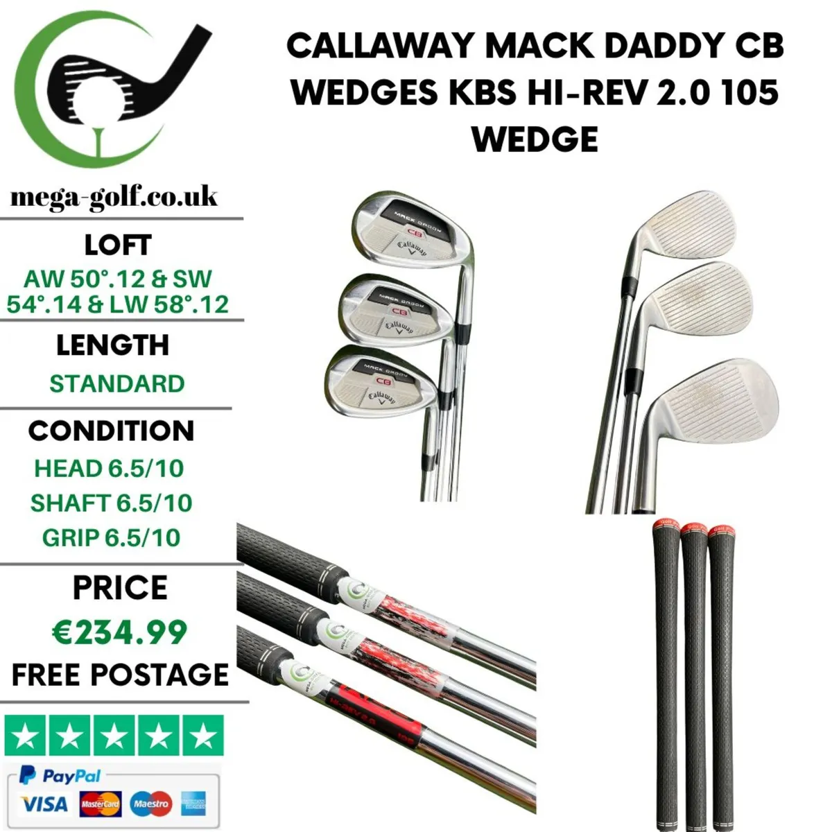 Callaway Mack Daddy CB Wedges Set - Image 1