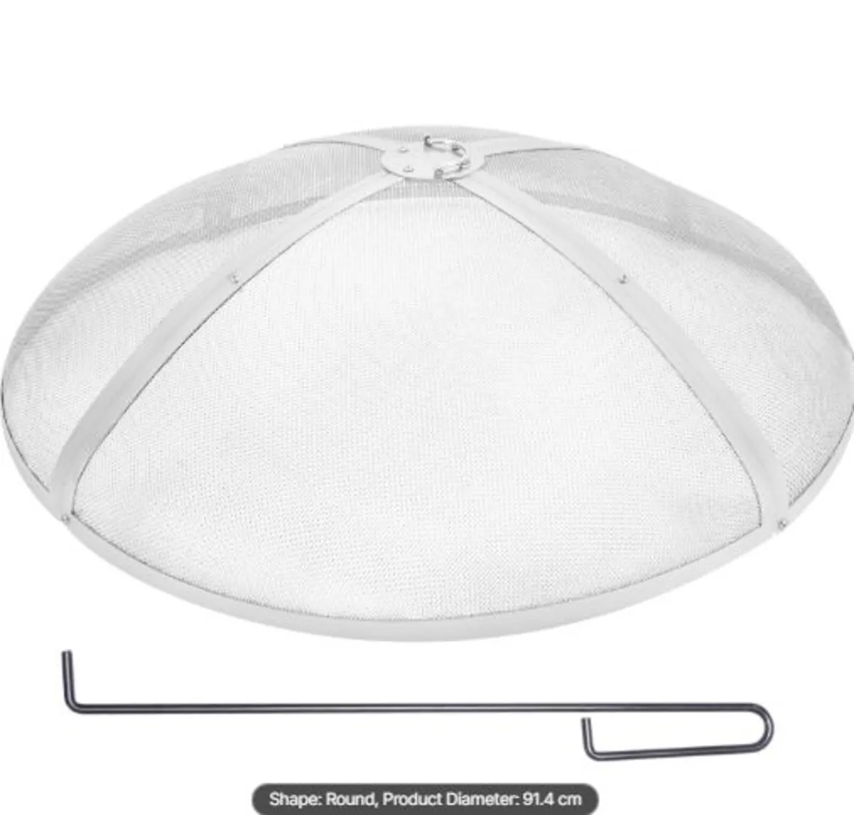 Fire Pit Spark Screen Round 36", Reinforced Heavy - Image 1