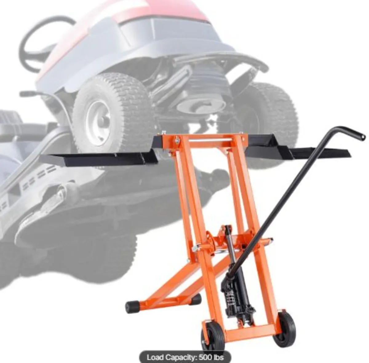 Lawn Mower Lift with Hydraulic Jack,500 Lbs Weight - Image 1