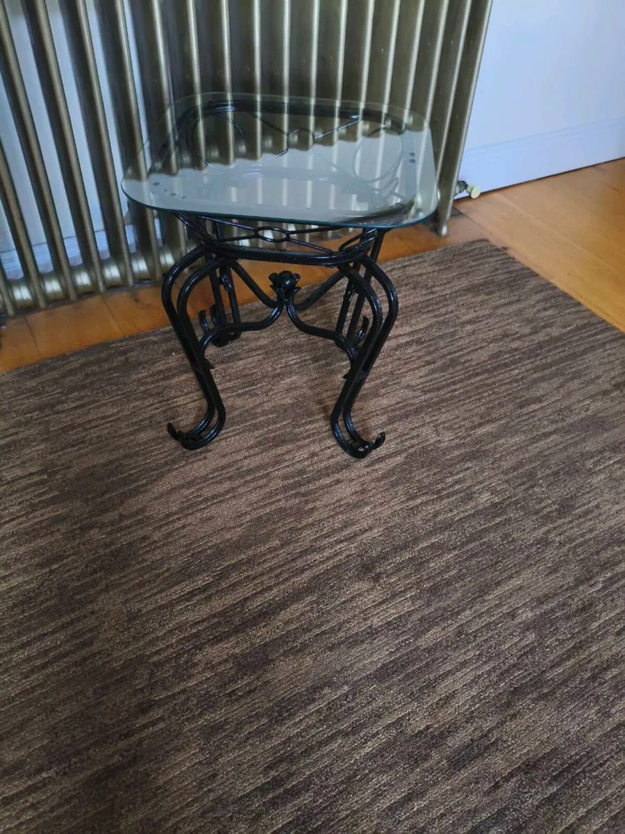 Beautiful half moon table,side table 60 for both - Image 4