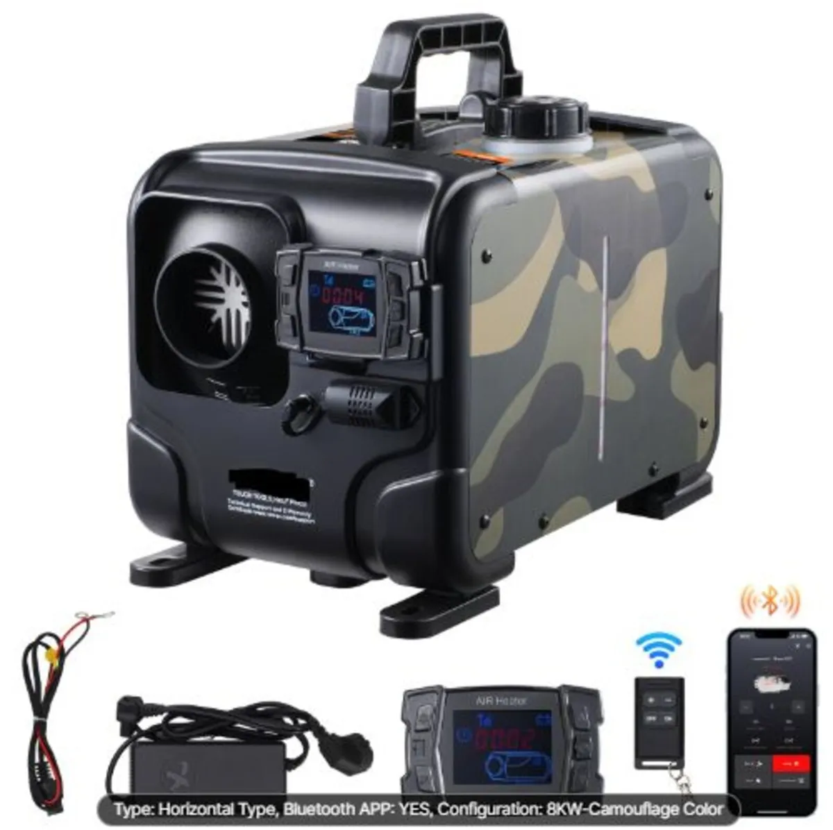 5-8KW Diesel Heater, 12V/24V All in One Diesel Air - Image 1