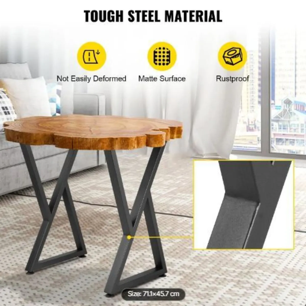 Z Shape Metal Table Legs Dining Table Legs - Image 2