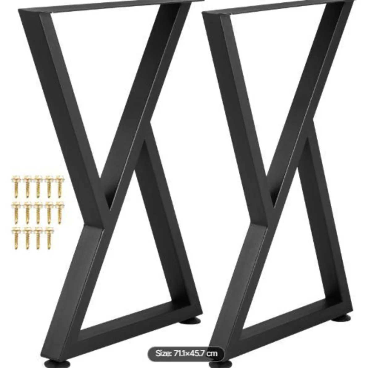 Z Shape Metal Table Legs Dining Table Legs - Image 4