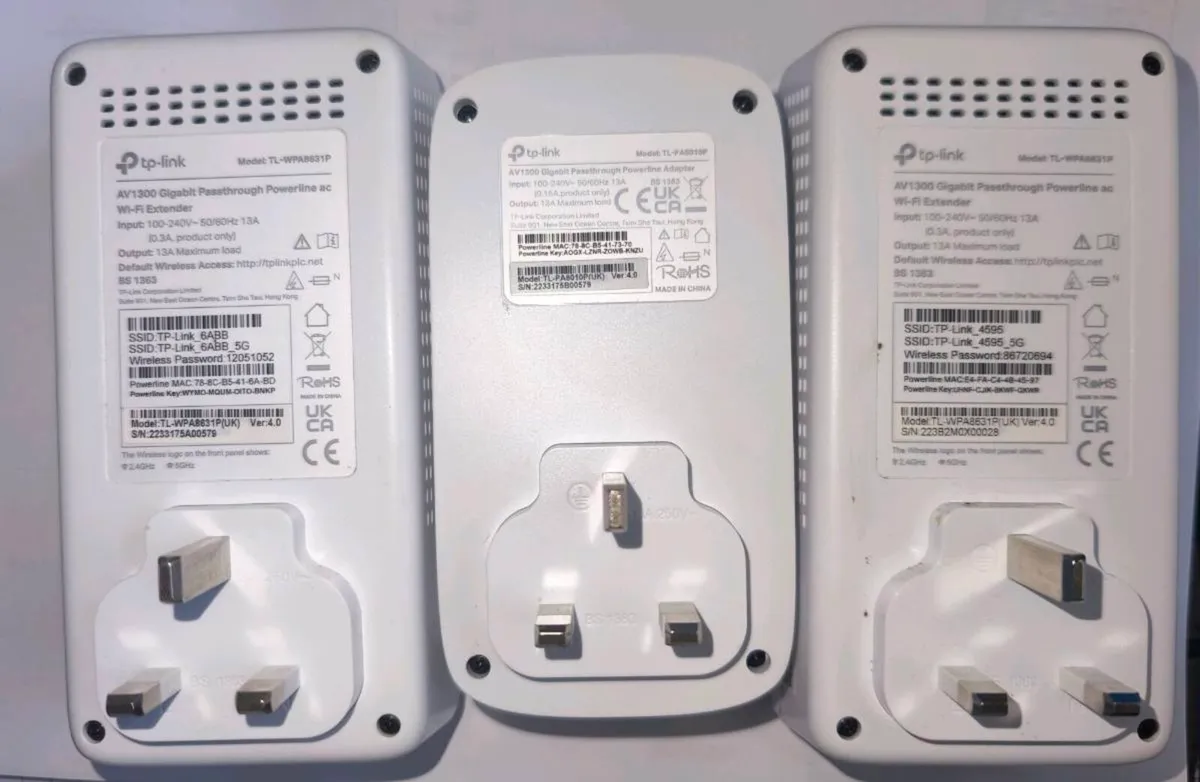 TP-Link AV1300 Powerline Kit (WiFi & pass through) - Image 2