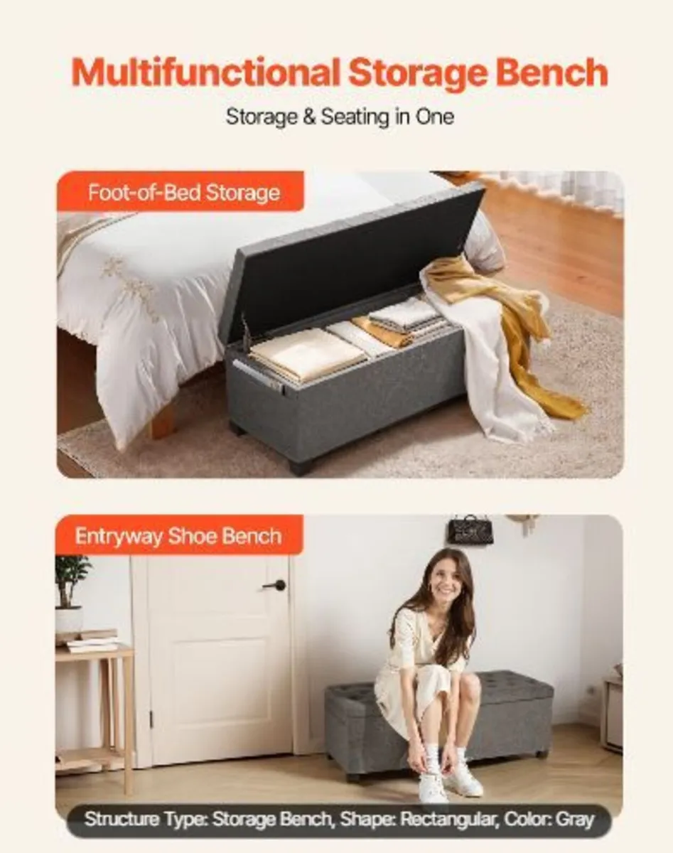 Storage Ottoman Bench - Image 4