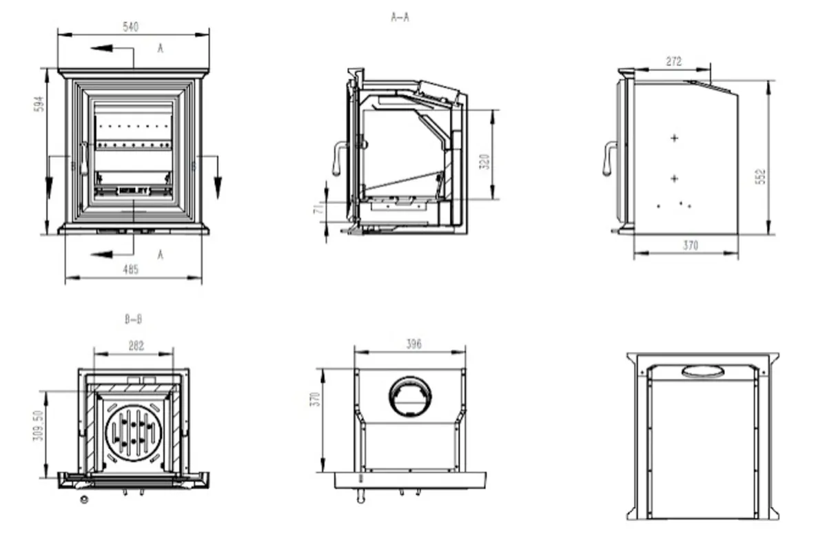 Henley Elmwood 7kw Inset Stove - Image 3