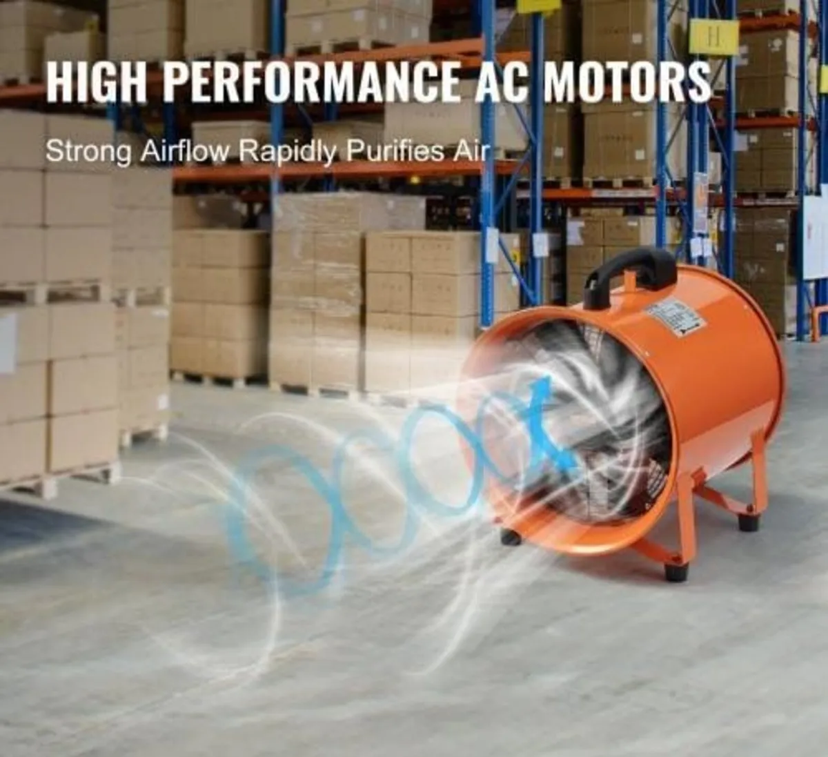 Portable Ventilator, 203.2mm Heavy Duty Cylinder F - Image 2