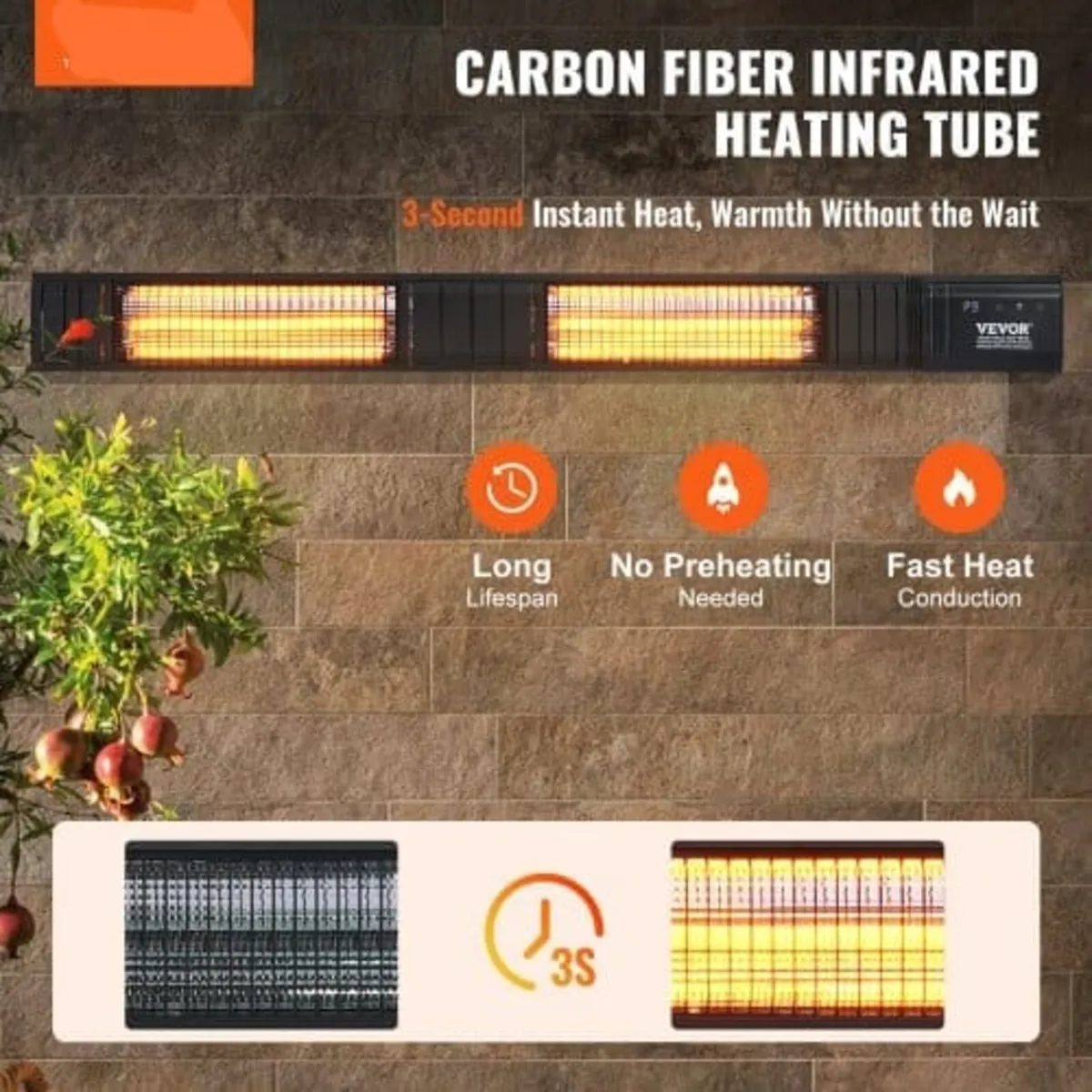 Infrared Heater, 3000W Remote Control Electric Spa - Image 3